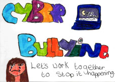 cyber bullying image created by Swindon's children and young people