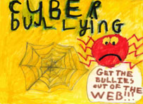 cyber bullying image created by Swindon's children and young people