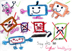 cyber bullying image created by Swindon's children and young people