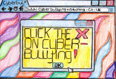 cyber bullying image created by Swindon's children and young people