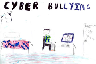 cyber bullying image created by Swindon's children and young people