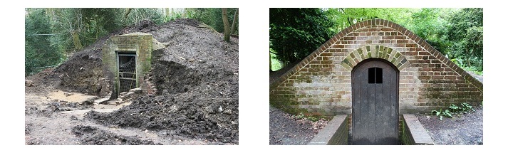 ice house before and after